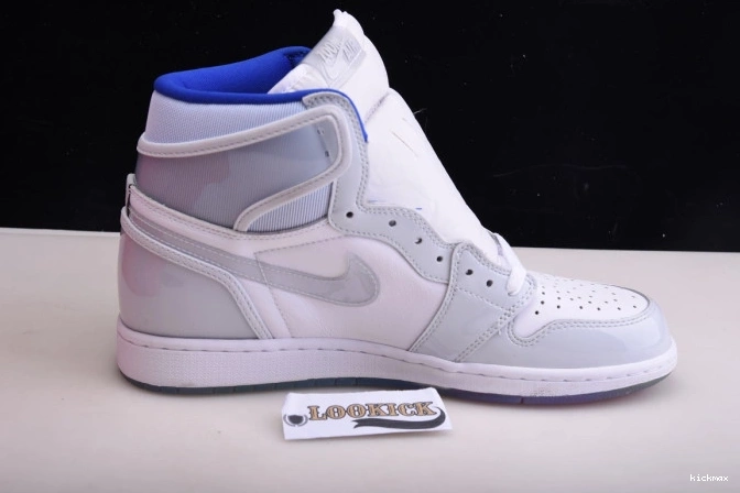 Rep High Racer 1 Zoom CK6637-104 Blue Jordan White Retro Air 0709